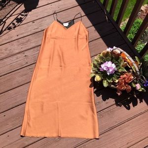 DKNY! Gorgeous Silky Brown Cocktail Elegant Dress